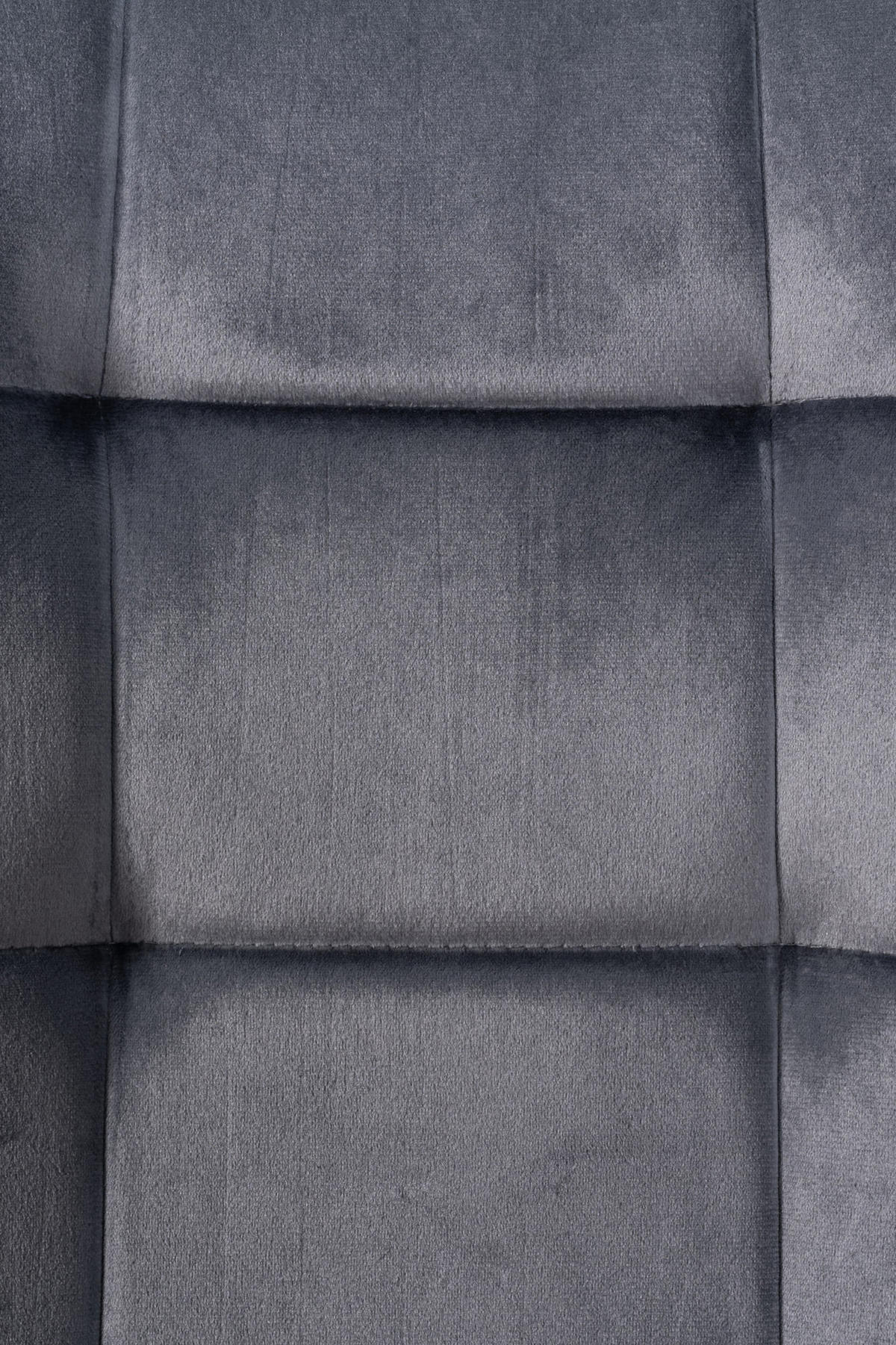 ESSZIMMERSTUHL Atina Samt, Gestell Metall Schwarz Dunkelgrau - Dunkelgrau/Schwarz, Textil/Metall (45/84/55cm) - TPFLiving