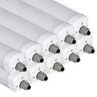 LED DECKENLEUCHTE Grau Wannenform 10er Set - Grau, Kunststoff (120/8.6/7cm)