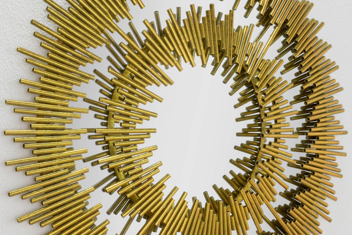 WANDSPIEGEL Gold 72/72 cm - Goldfarben, Metall (10.95/72/3cm) - KUNSTLOFT