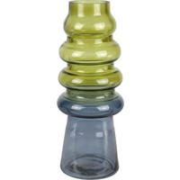 GLASVASE Green Harmony grünblau - Grün, Glas (27.5cm) - FURNARO
