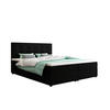 BOXBETT FADO 1 mit Matratze H3 und Topper 160x200 Cosmic 100 - Schwarz, Holz/Textil (160/200cm) - Bedante