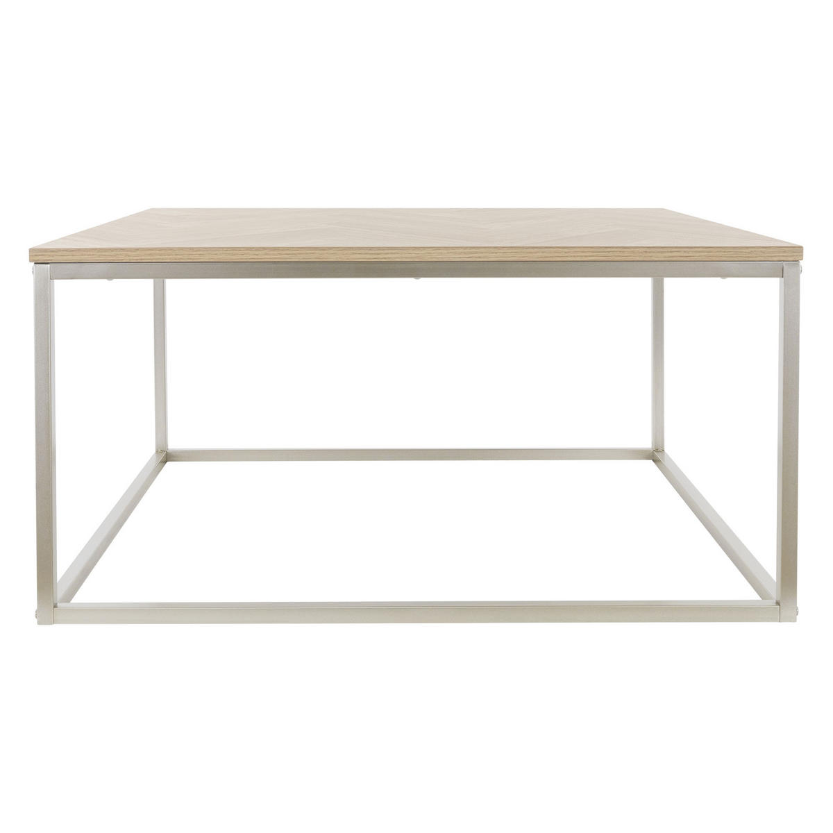 COUCHTISCH - Braun, Metall (80/80/40cm) - ML-DESIGN