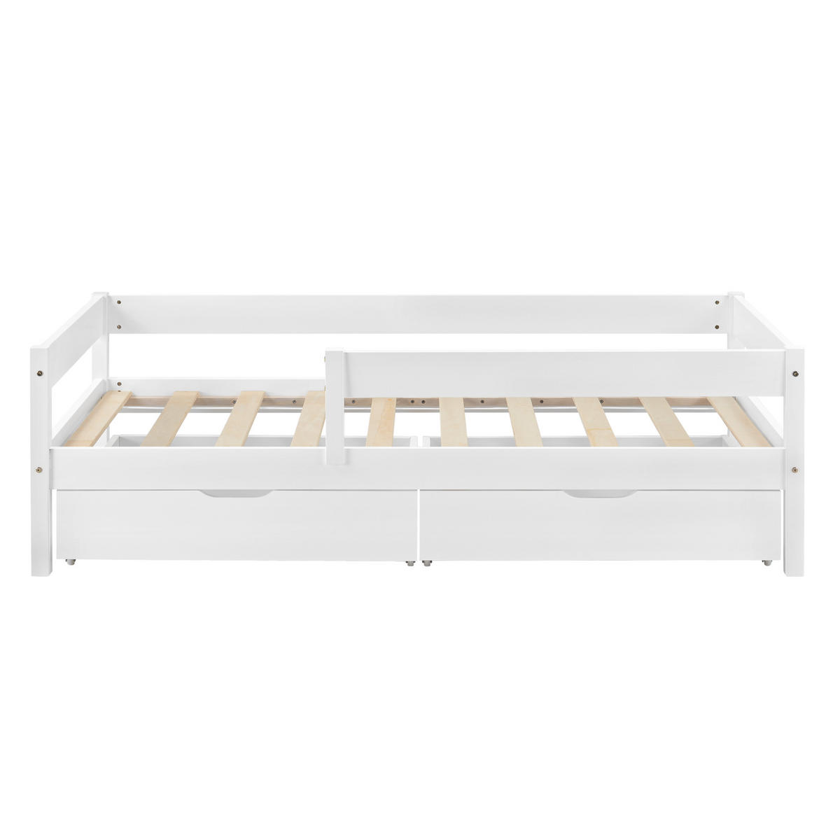 KINDERBETT Borgarnes - Weiß, Holz (90/200cm) - [en.casa]