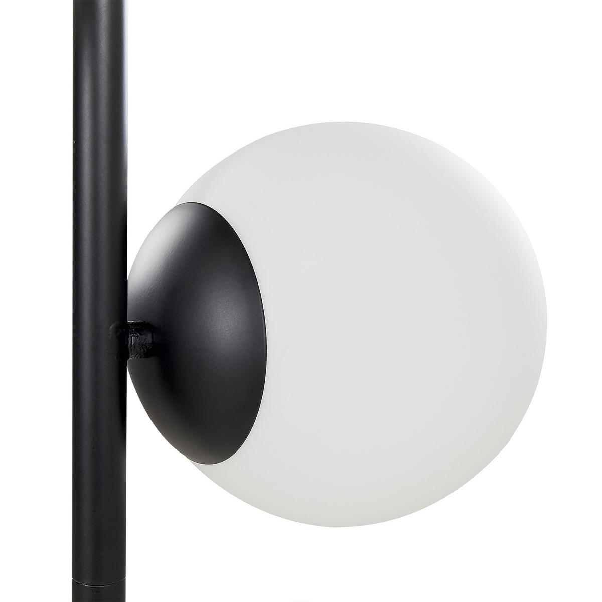 STEHLAMPE Schwarz 153 cm Wadi - Schwarz, Metall (35/35/153cm) - Beliani