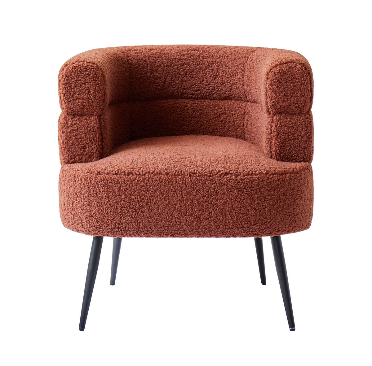 COCKTAILSESSEL Wolle Terracotta - Rot, Textil (67/69/64cm) - Nordlys