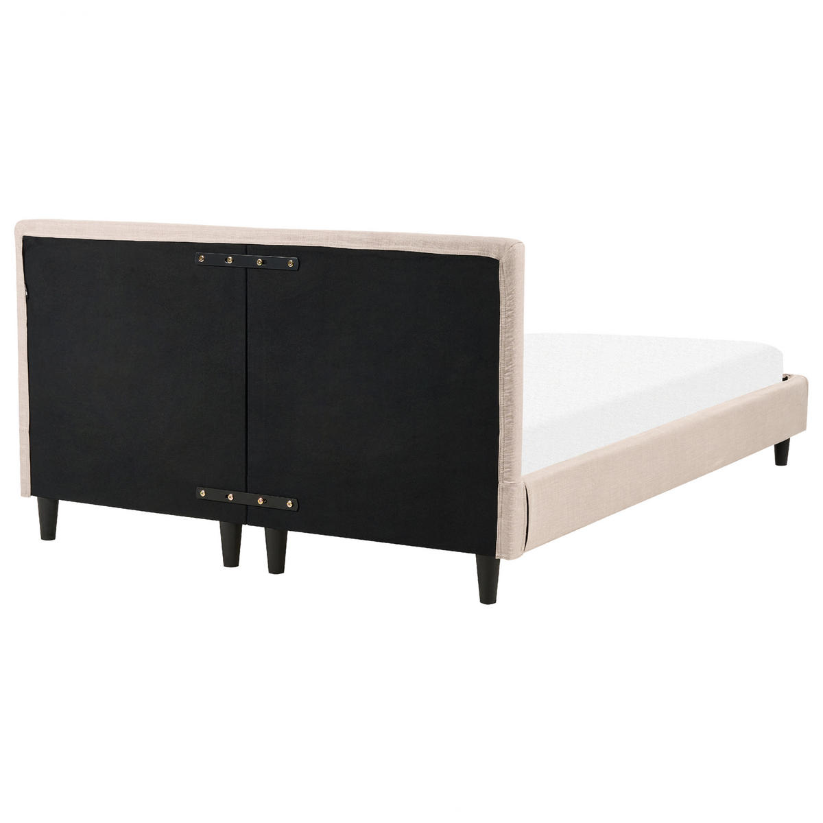 POLSTERBETT 140/200cm Sandbeige Fitou - Beige, Textil (140/200cm) - Beliani