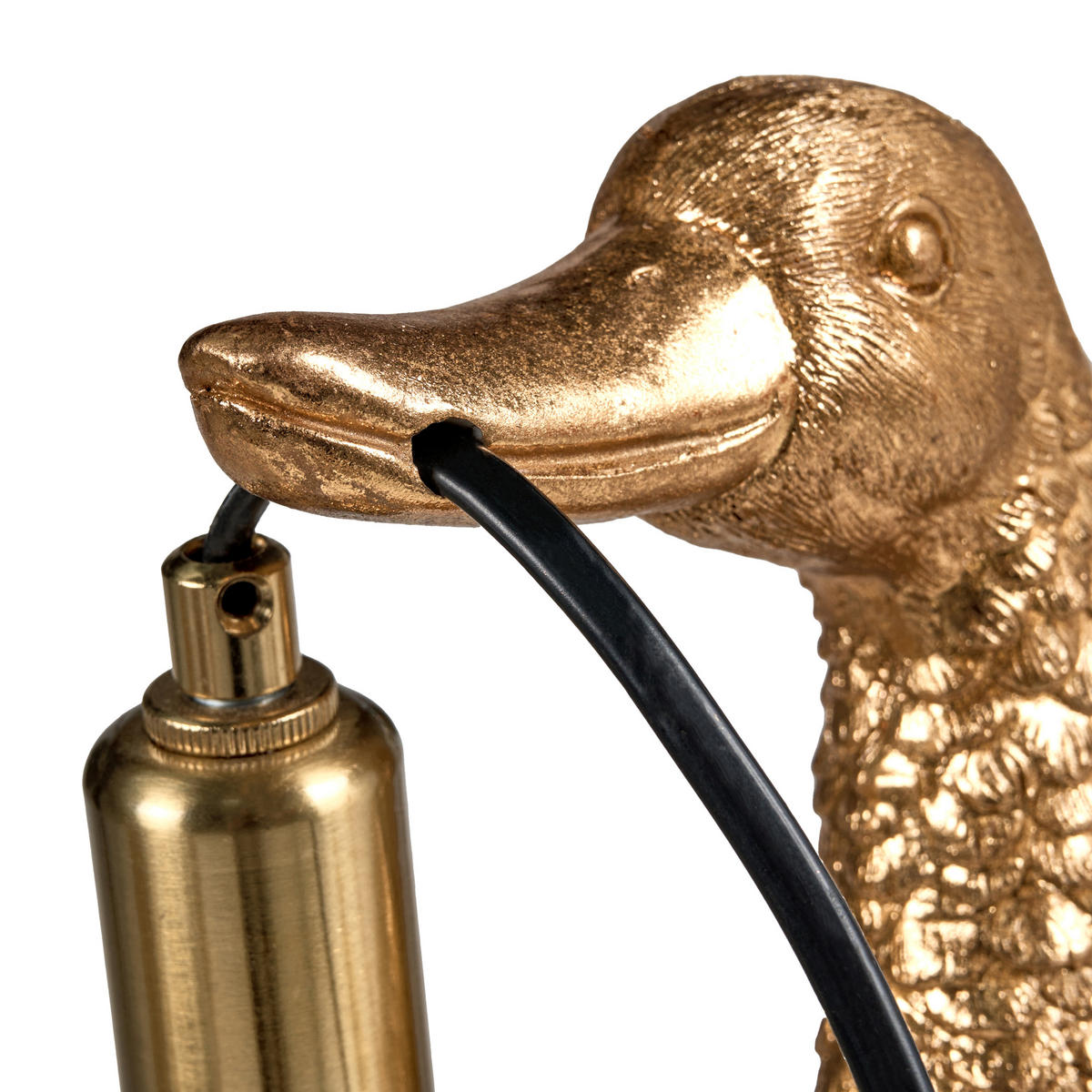 TISCHLAMPE Gold Anatis - Messingfarben/Goldfarben, Kunststoff (19/17/37cm) - Beliani