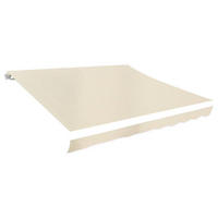 MARKISENBESPANNUNG Canvas Creme 4/3 M (Ohne Rahmen) - Creme, Textil (380/295cm) - vidaXL
