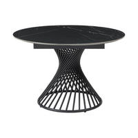 ESSTISCH - 4 Personen, 6 Personen, 8 Personen - Keramik - Schwarz - CASTINA - Schwarz, Keramik (120/150/76cm) - Vente-Unique