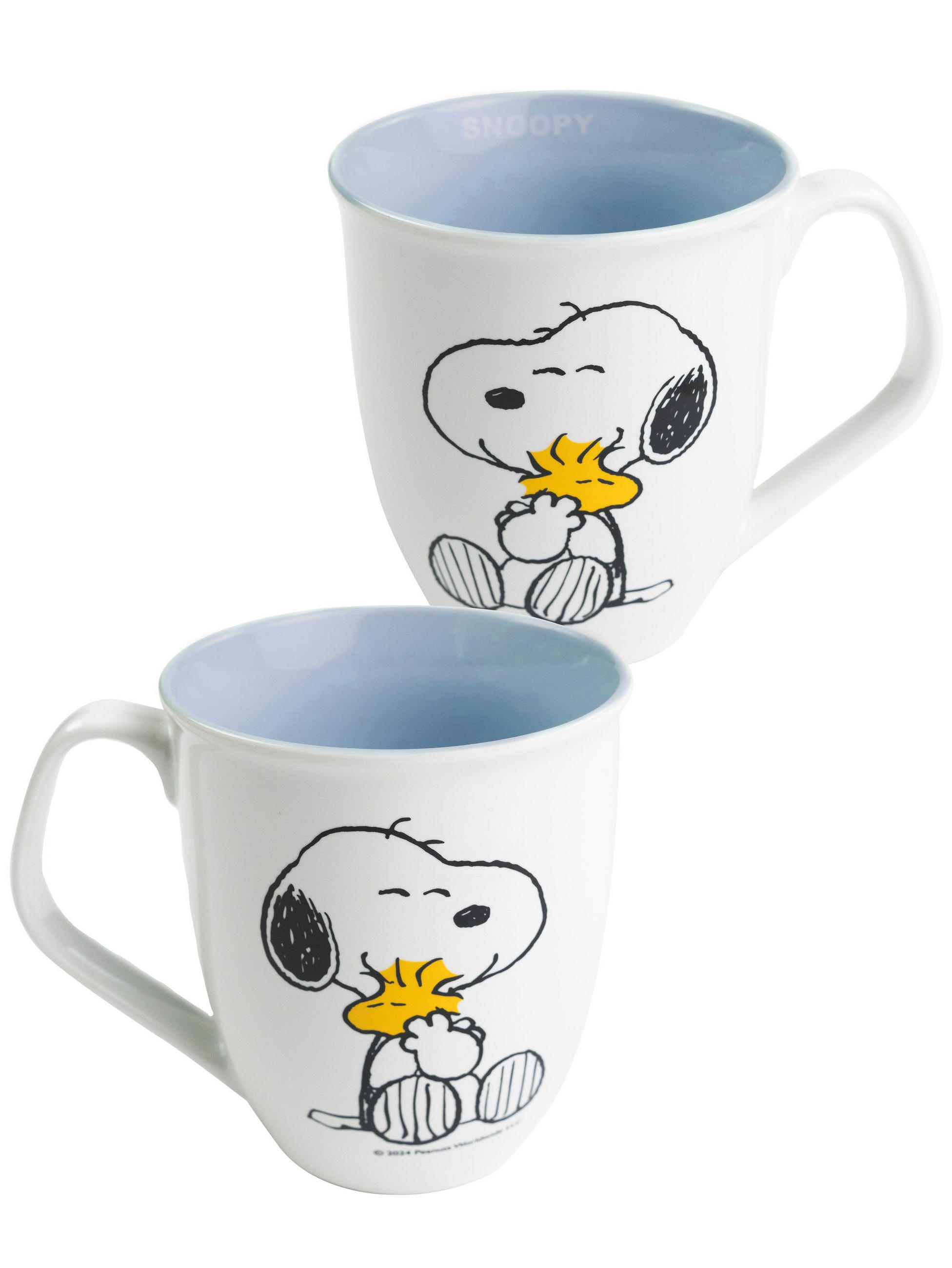 KAFFEEBECHER The Peanuts Snoopy Blau/Weiß 280 ml - Multicolor, Keramik (0.28L) - United Labels