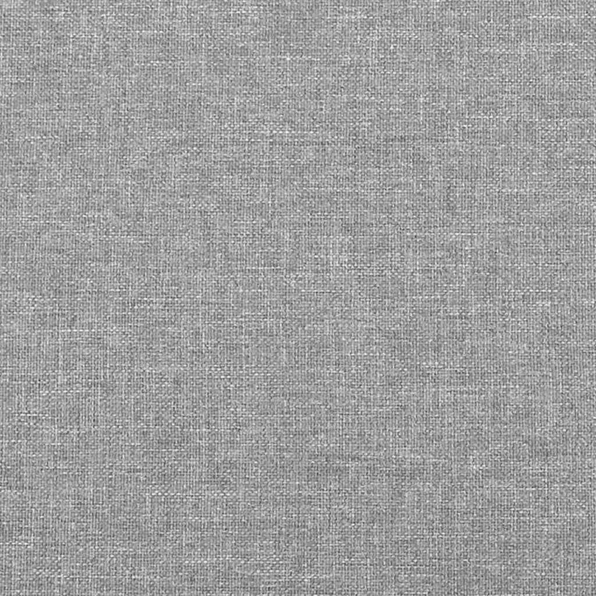 BETTGESTELL Ohne Matratze Hellgrau 100/200 Cm Stoff - Grau, Textil (100/200cm) - vidaXL