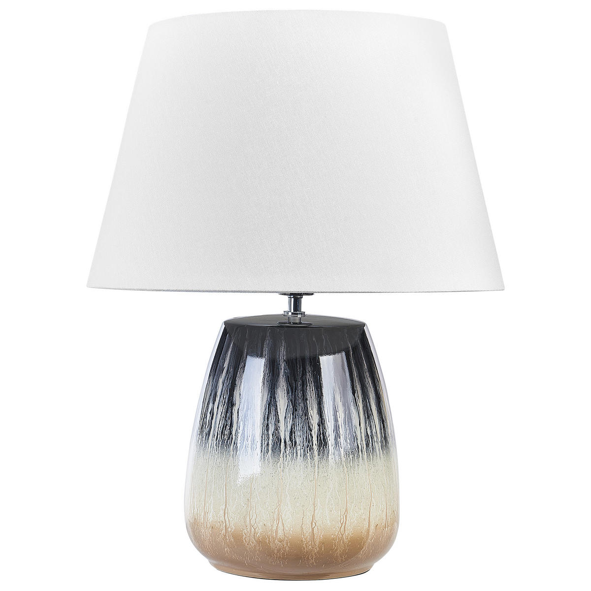TISCHLAMPE Cidra 48/48/63 cm - Grau, Keramik (48/48/63cm) - Beliani