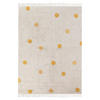 KURZFLOR-TEPPICH Beige 140/200 cm Dardere - Beige/Gelb, Textil (140/200cm) - Beliani