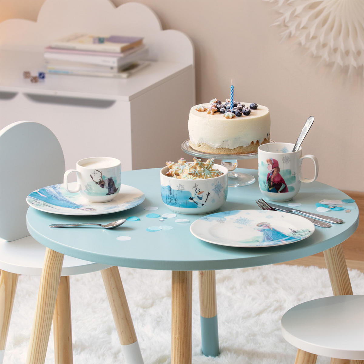 KINDERGESCHIRR-SET Disney Frozen bunt 3er Set - Multicolor, Keramik (2/2/2cm) - Villeroy & Boch