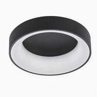 LED DECKENLEUCHTE CAMARON Schwarz Metall - Schwarz, Metall (45/45/11.5cm) - Wofi