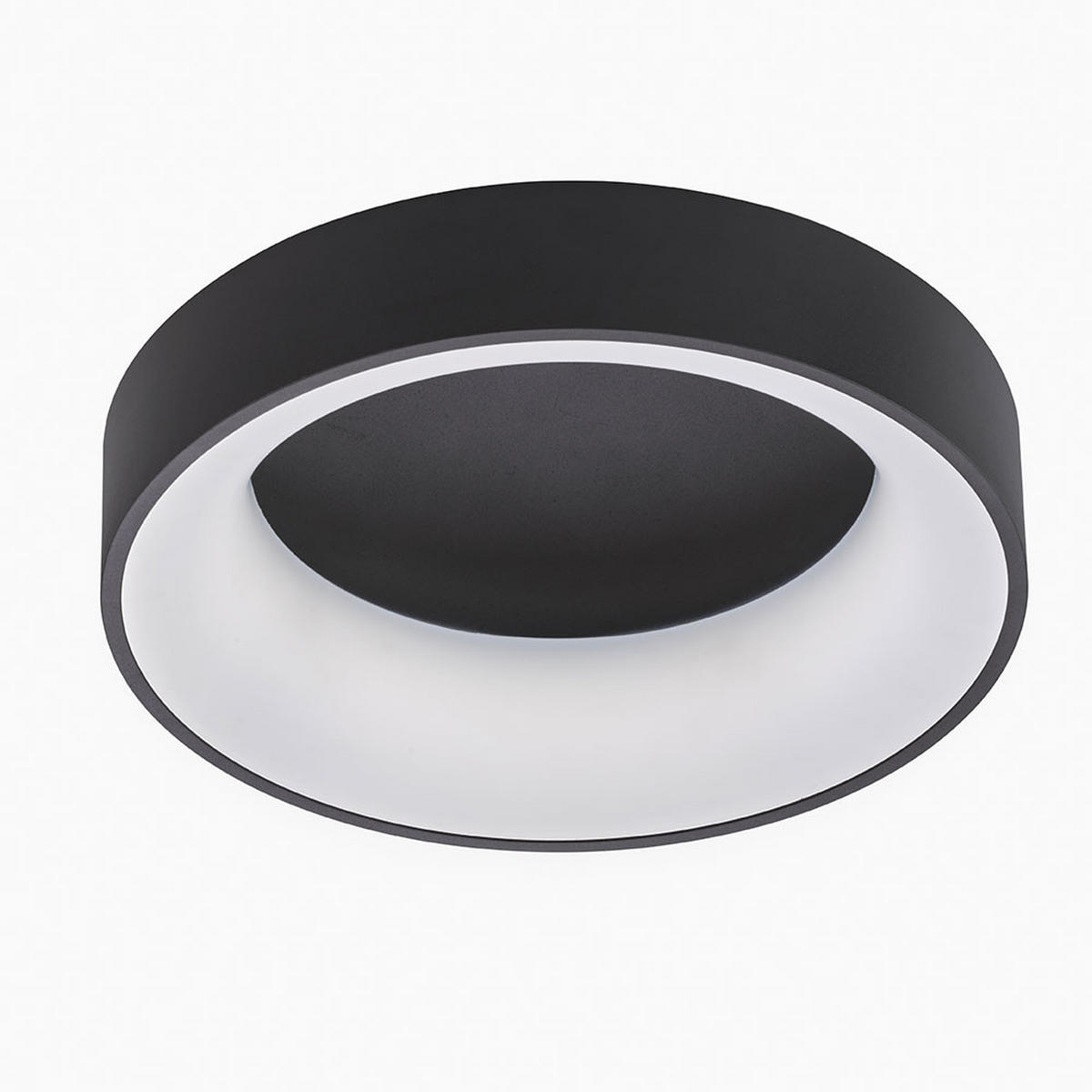 LED DECKENLEUCHTE CAMARON Schwarz Metall - Schwarz, Metall (45/45/11.5cm) - Wofi