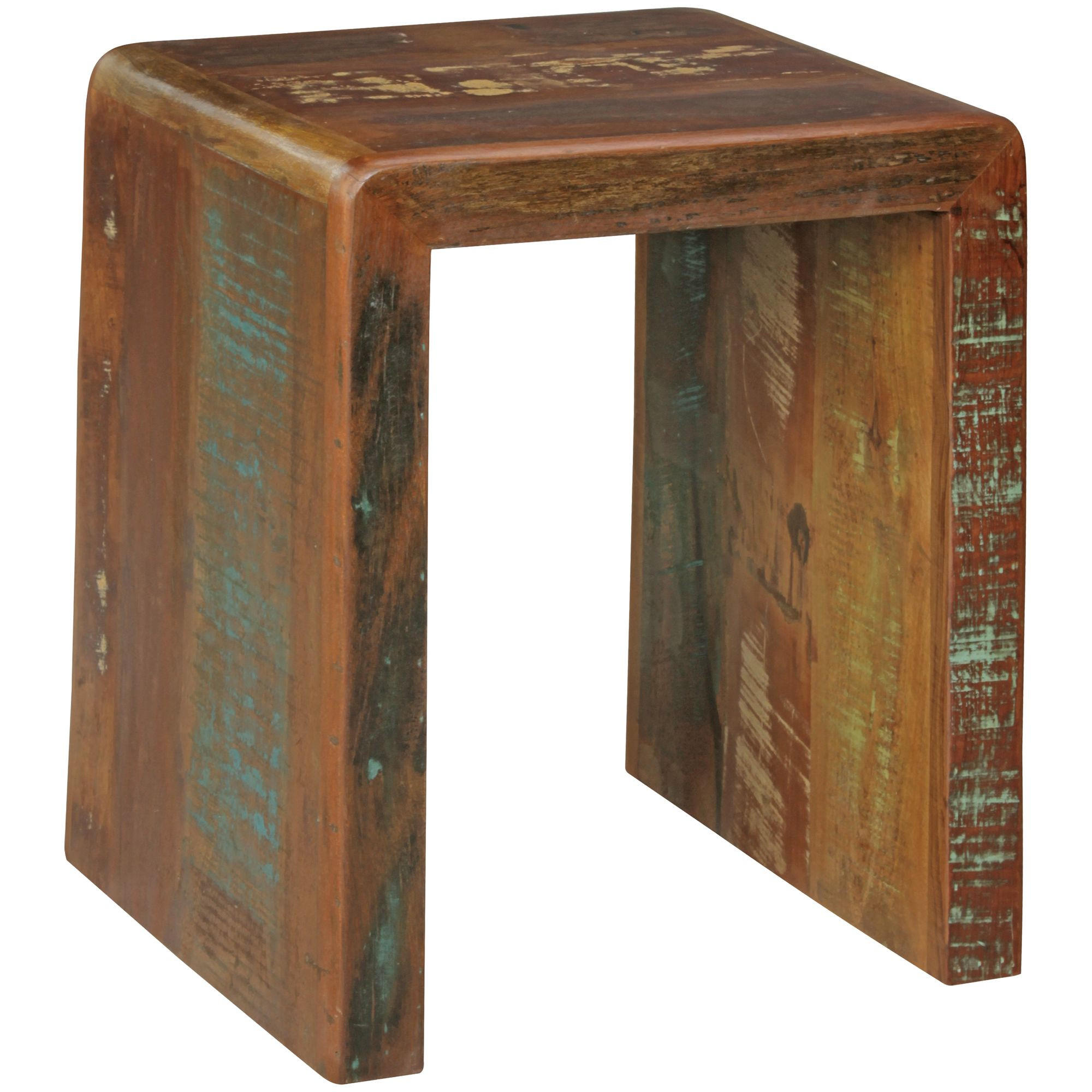 BEISTELLTISCH – Mango Massivholz Shabby Chic 30 kg belastbar - Braun, Holz (40/45/55cm) - KADIMA DESIGN