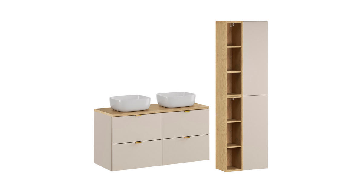 Petits-meubles BADMÖBEL 120.6cm Azel 2er-Set Kaschmir online