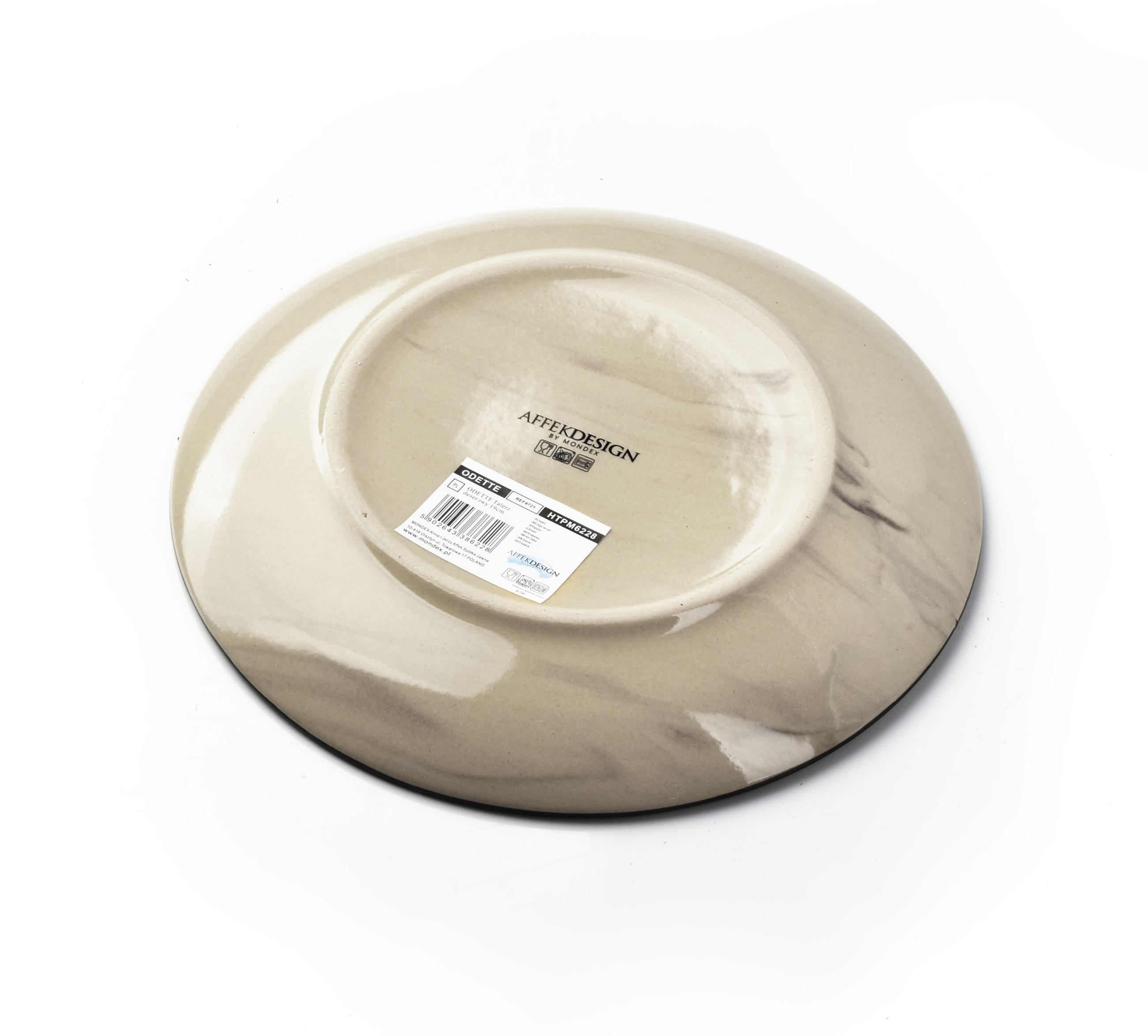 DESSERTTELLER Odette Beige 19/19/2 cm Keramik - Beige, Keramik (19cm) - Mondex