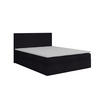 BOXBETT Dublin Schwarz 180x200 cm Bettkasten + Topper - Schwarz, Holz/Textil (180/200cm) - Comfortic