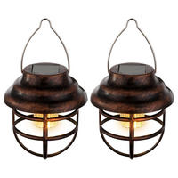 LED AUSSENLEUCHTE Solar rostfarben - Braun, Metall (8/8/14cm)