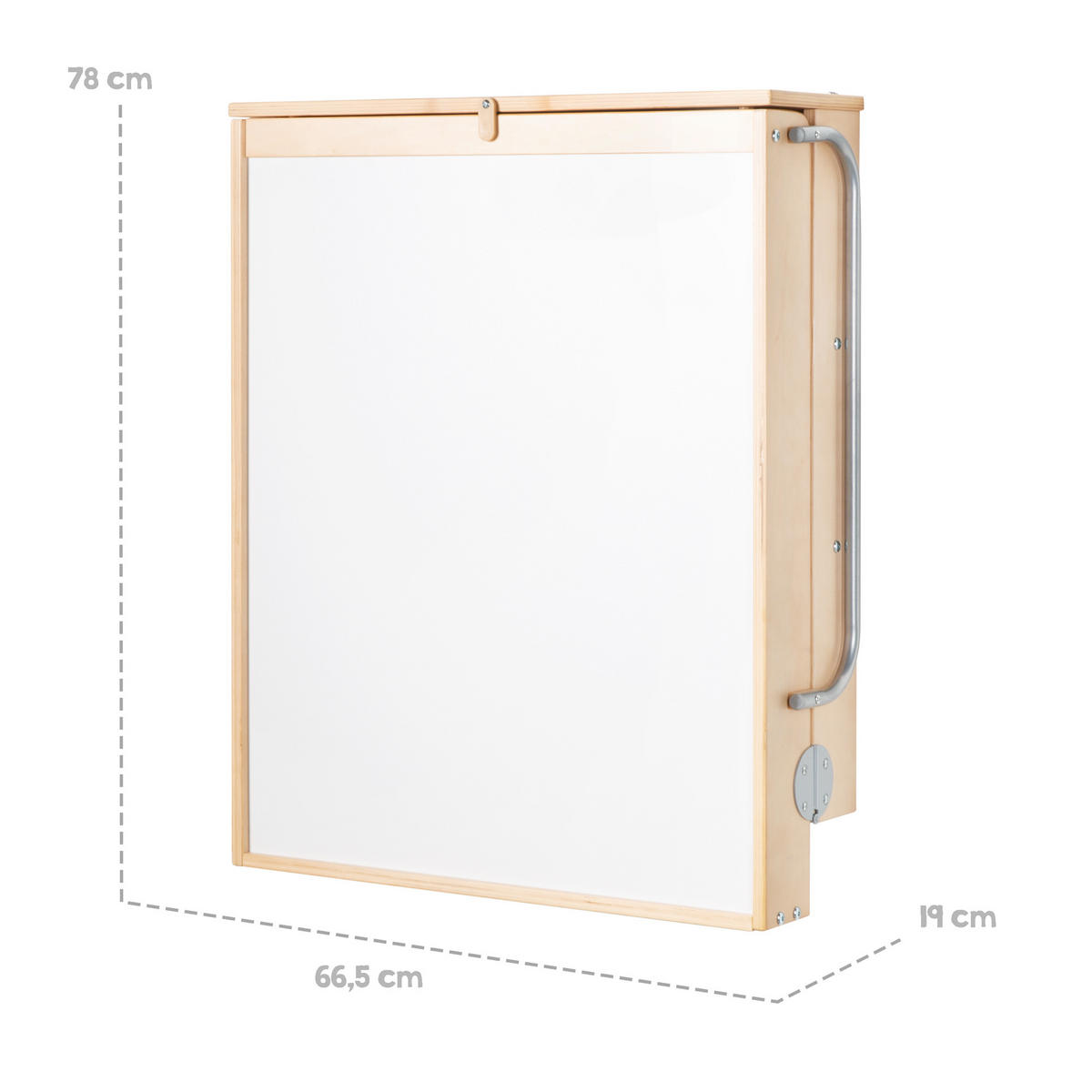 WANDWICKELREGAL roba Style grau - Naturfarben, Holzwerkstoff (66.5/78/76.5cm) - Roba