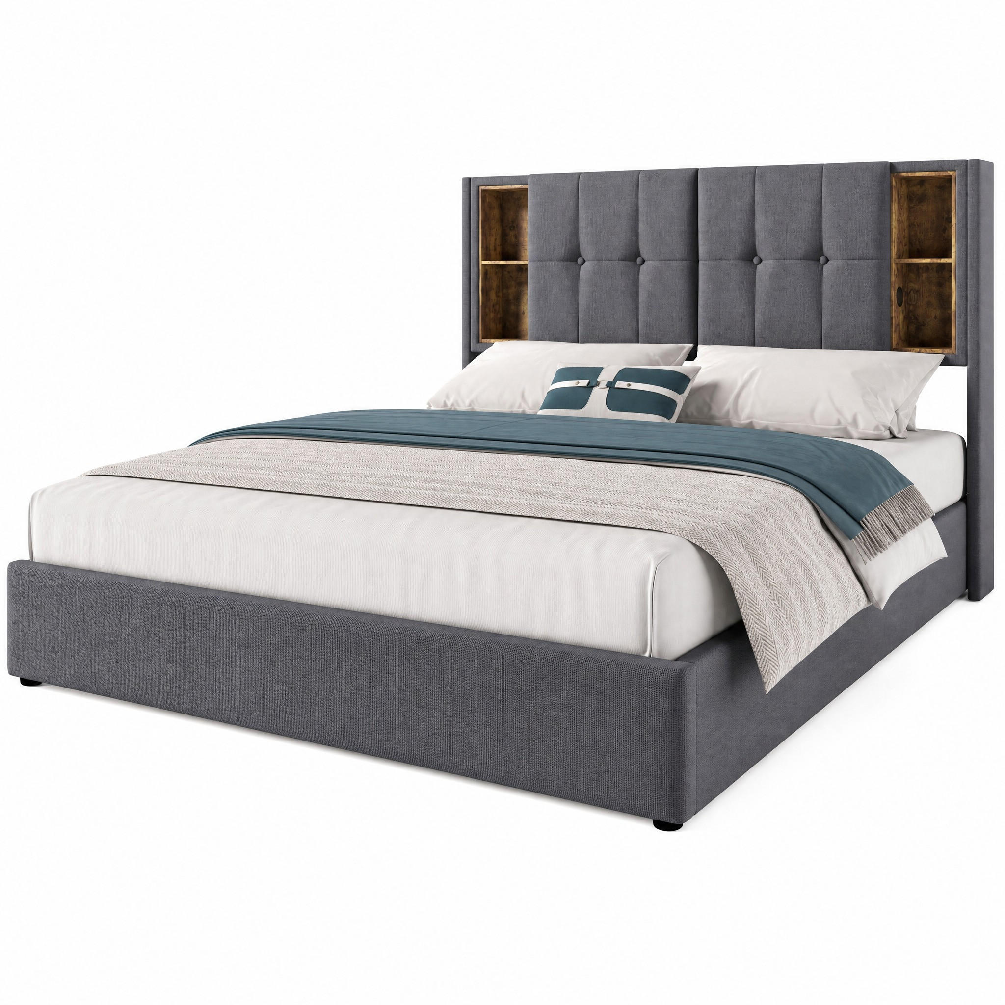 Beauniv Bett Grau 160x200 cm