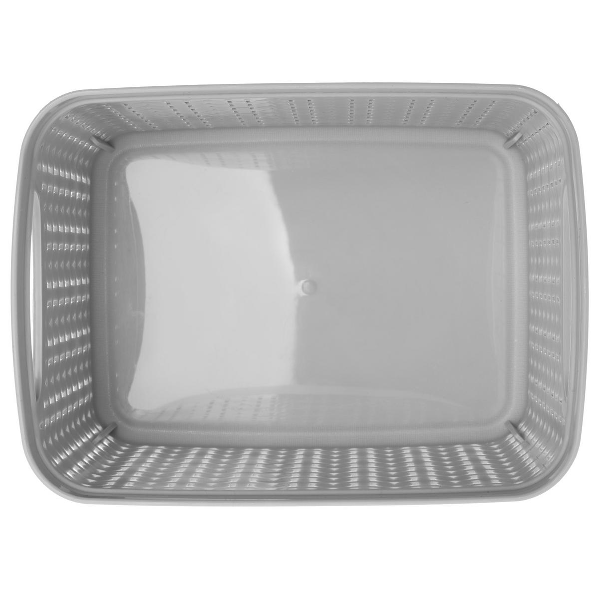 PLASTIKKORB 1,5L, grau - Grau, Kunststoff (11/15cm) - KADAX