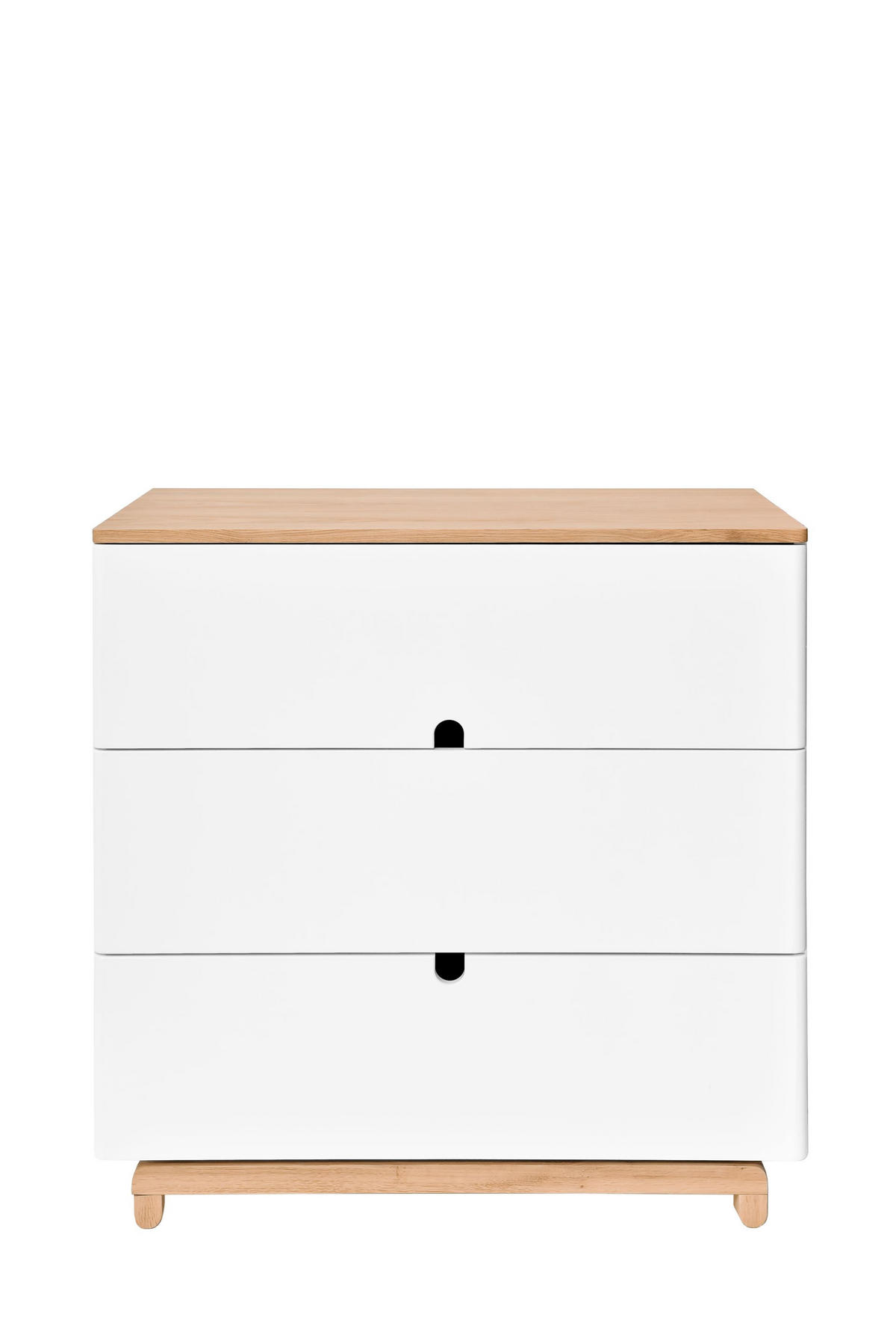 KINDERKOMMODE Nomi – rustikale Eleganz und Funktionalität - Weiß, Holzwerkstoff (90/90/50cm) - RAUMHIRSCH FURNITURE