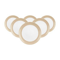 BROTTELLER Liberty Pure Colors Dusty Beige ø 17,5 cm 6er Set - Beige, Keramik (17.7cm) - Seltmann Weiden