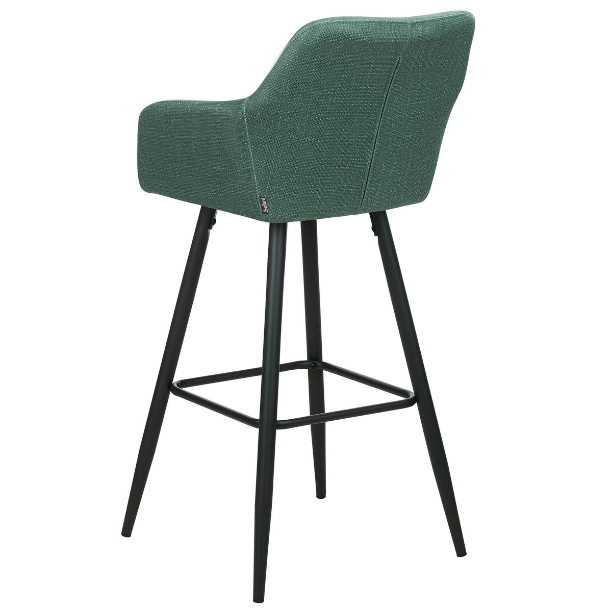 BÁRSZÉK 2 darabos Szett Bársony sötétzöld Casmalia - fekete/sötétzöld, textil (50/103/54cm) - Beliani