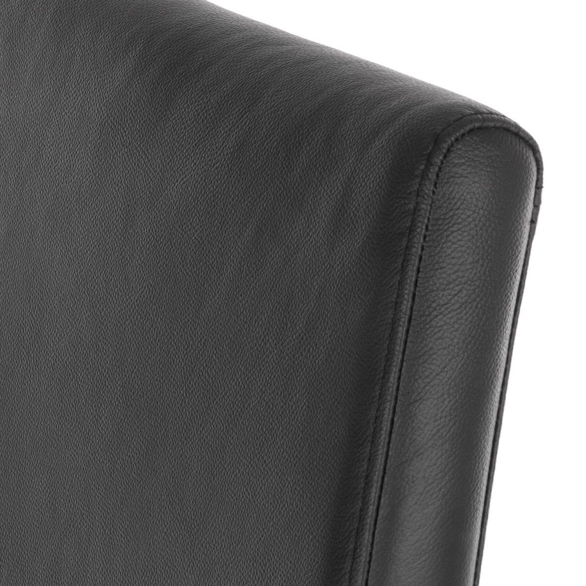 FREISCHWINGER - 2er-Set - Echtleder - Edelstahlfarben/Schwarz, Leder/Metall (44/98/58cm) - home24