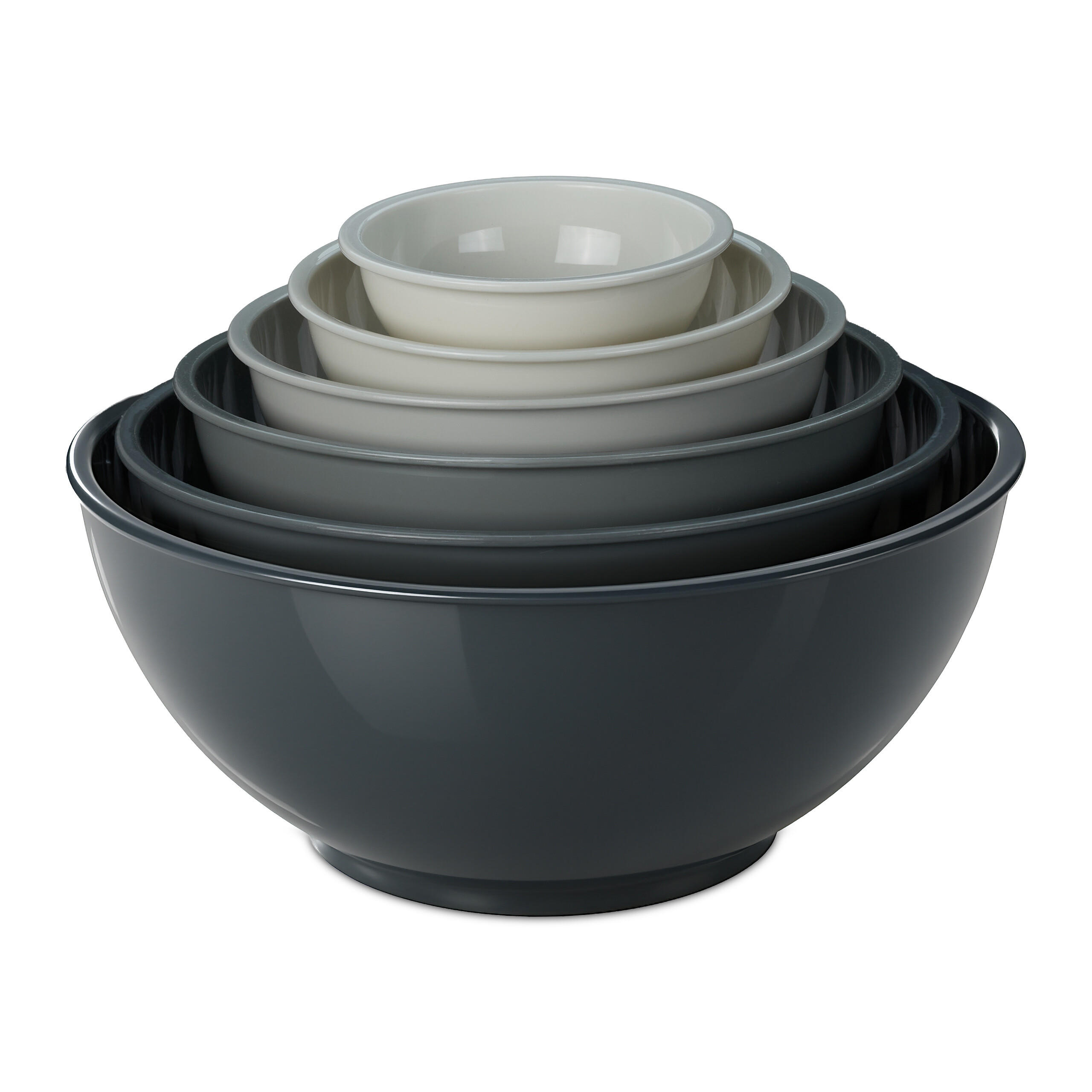 6XRÜHRSCHÜSSEL- Set - Multicolor, Kunststoff (30/13cm) - Relaxdays