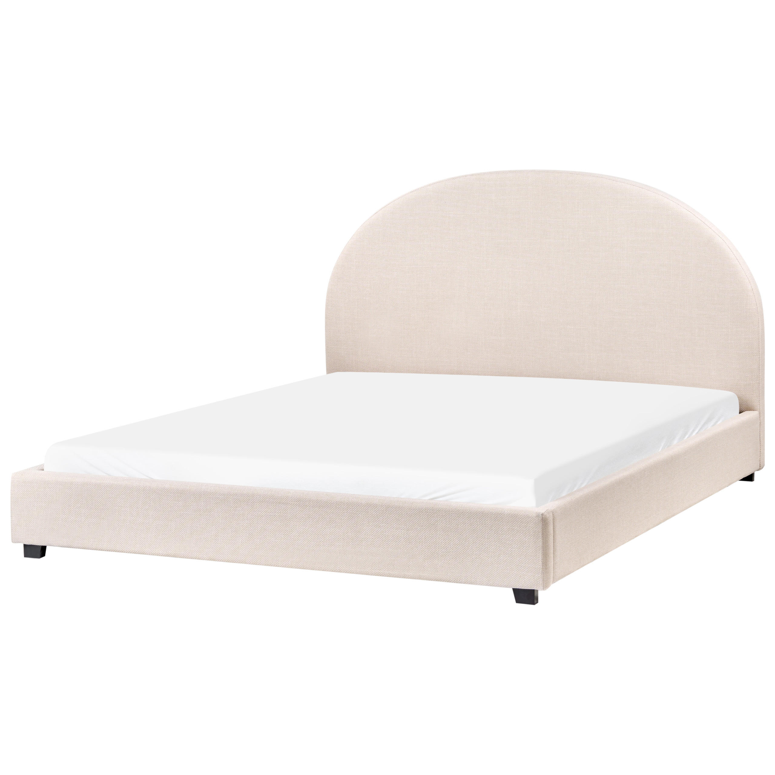 WASSERBETT 160/200 cm Hellbeige Vaucluse - Beige, Textil (160/200cm) - Beliani