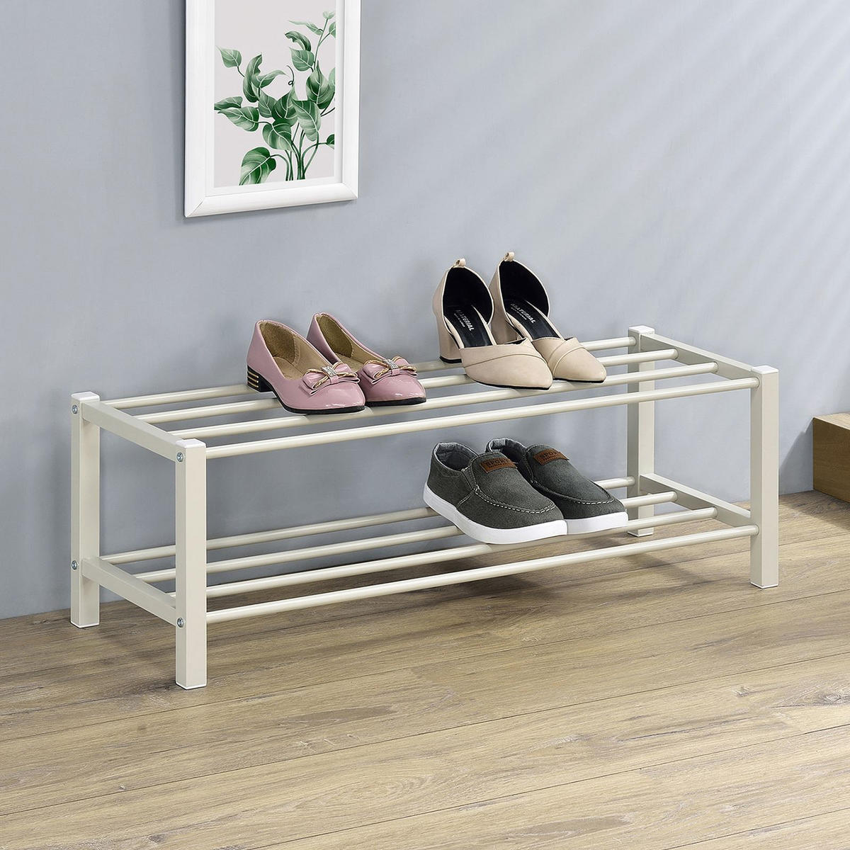 SCHUHREGAL NAVAN beige - Beige, Metall (80/27/29cm) - IDIMEX