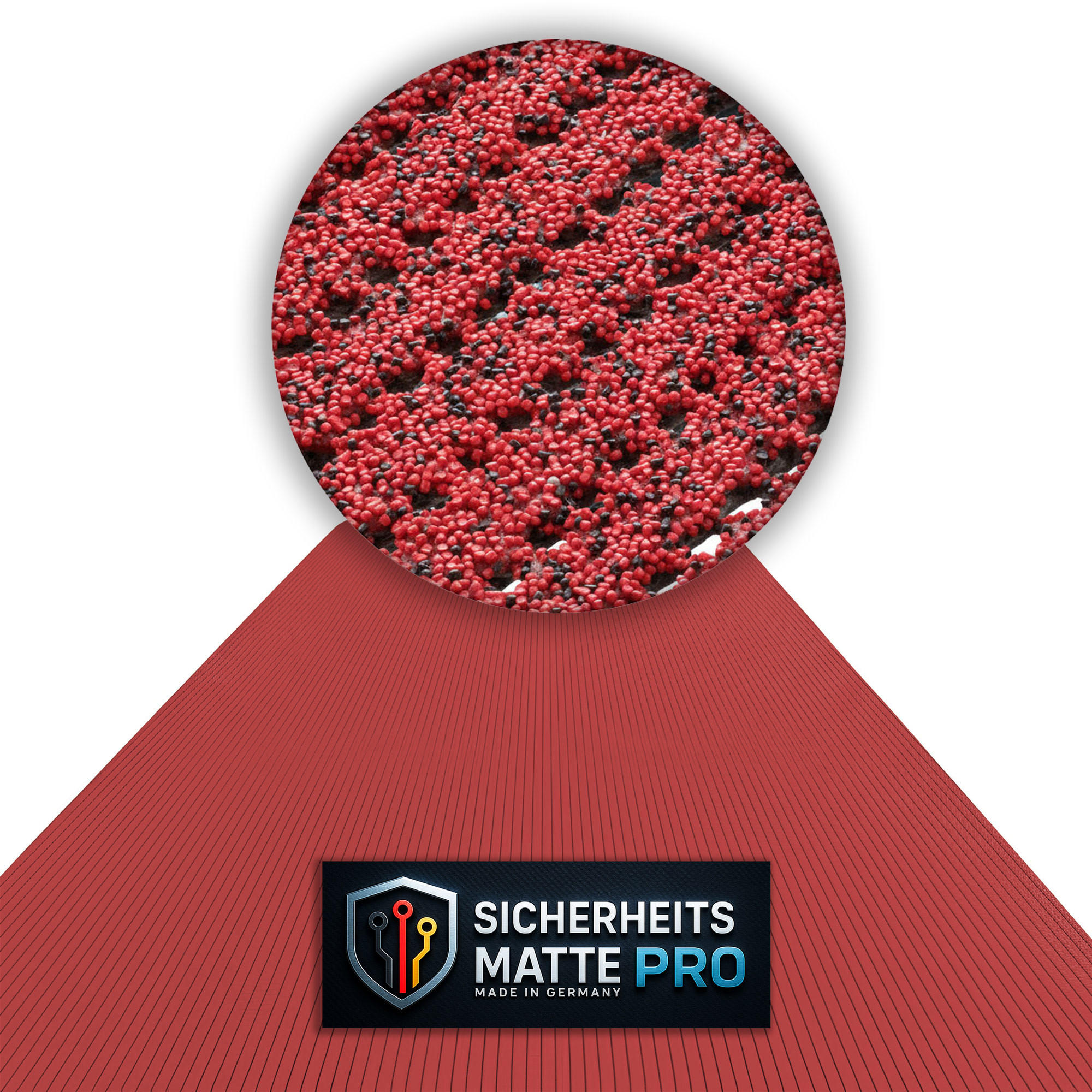 SICHERHEITSMATTE SafeStep PRO Rot 1,20 x 21,00 Meter - Rot, Kunststoff (120/2100cm) - Melius Vivere