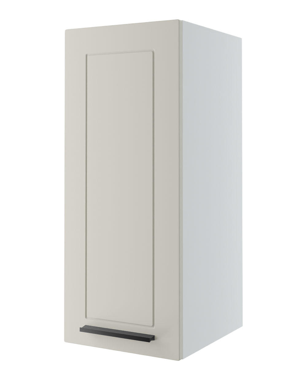 KÜCHENHÄNGESCHRANK Kvantum W2/30 Vanille Matt / Weiß Matt 30 / 32,5 / 72cm - Creme/Weiß, Holz/Holzwerkstoff (30/72/32.5cm) - Feldmann-Wohnen