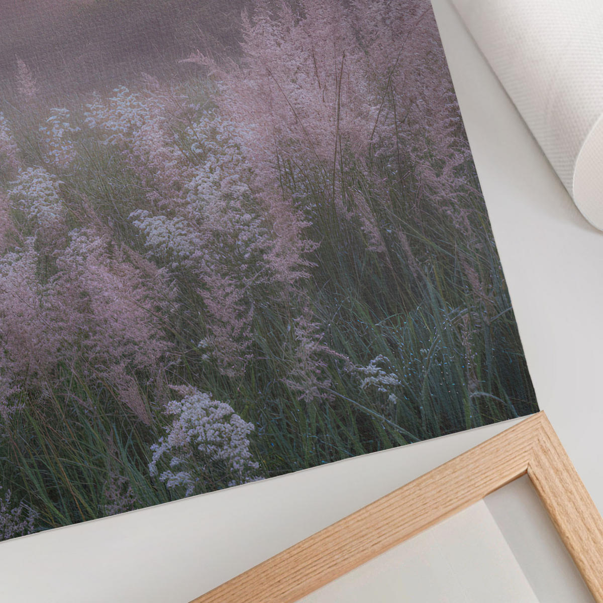 POSTER - 29x42 cm - Nevara - Ein Baum auf der Wiese - Pink, Textil (29/42/0.1cm) - TULUP