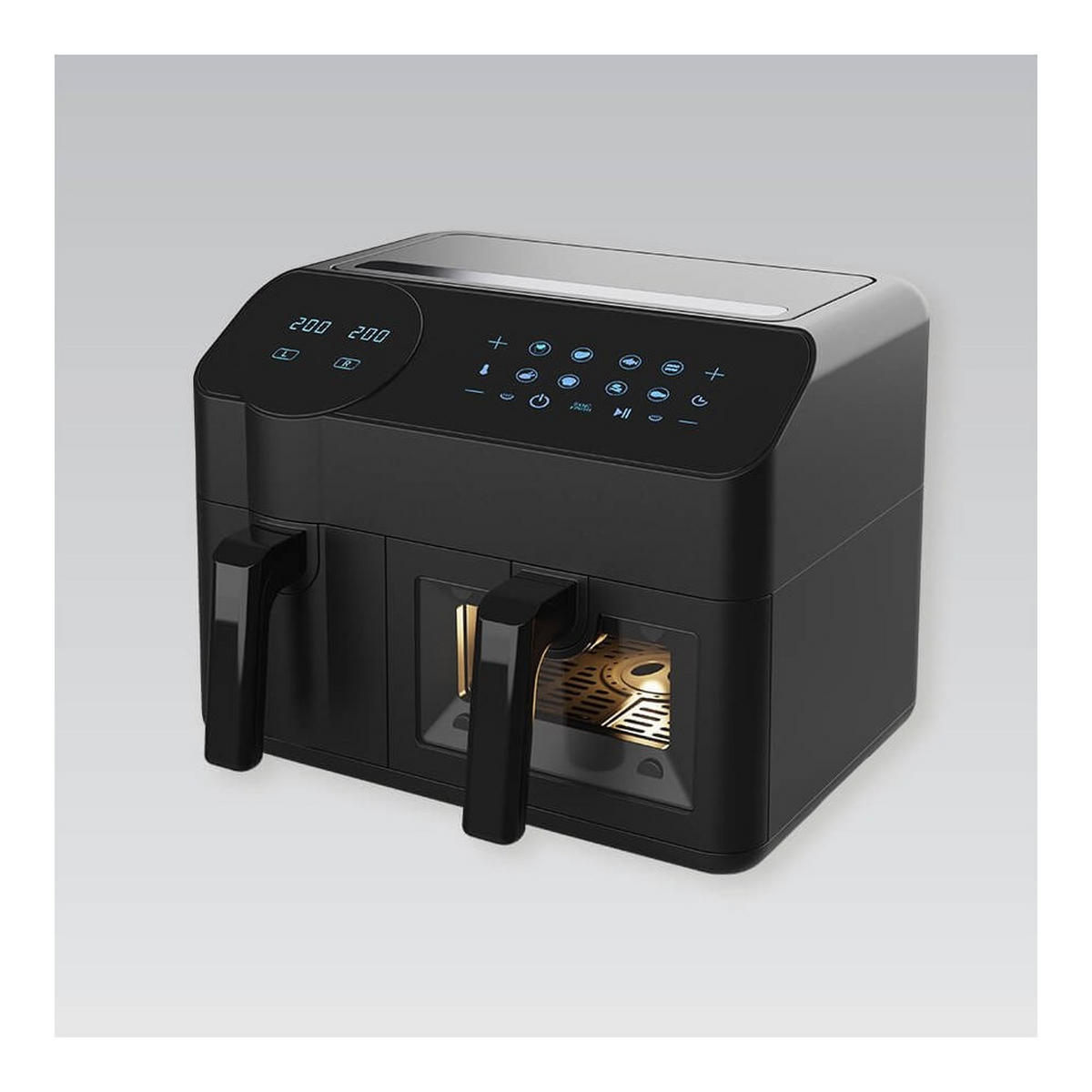 HEISSLUFTFRITTEUSE Schwarz 44.5/44.5/33.5 cm MR760 - Schwarz, Kunststoff (44.5/33.5/44.5cm) - Maestro 