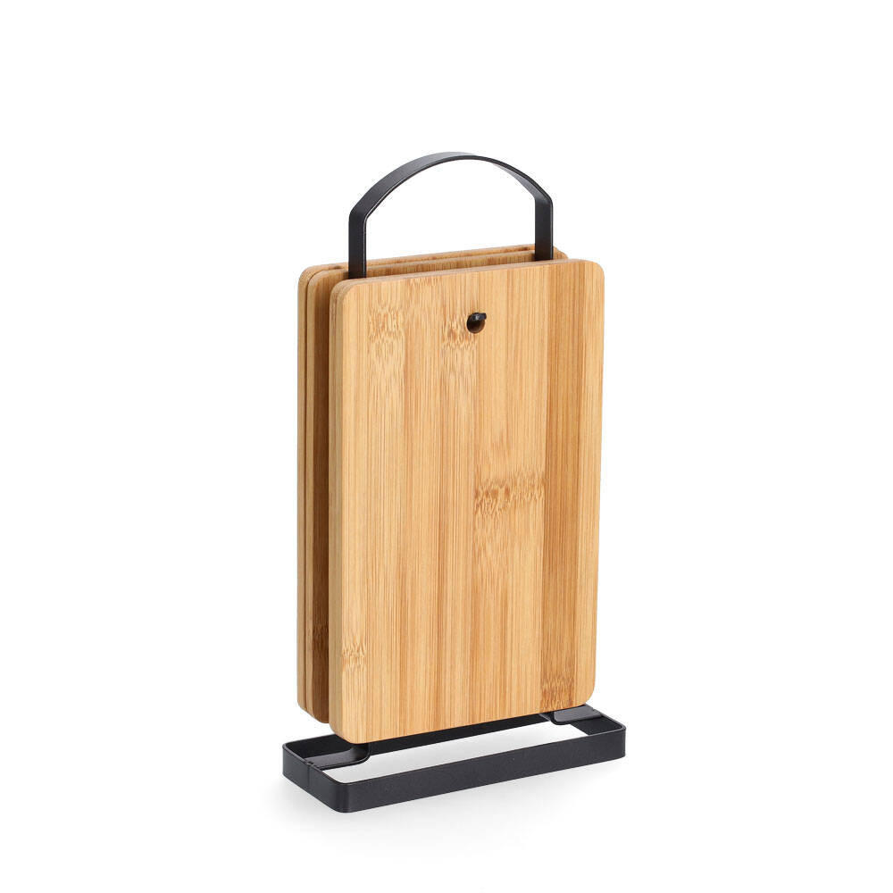 SCHNEIDEBRETT mit Ständer 16/6,5 cm - Braun, Naturmaterialien (6.5/16cm)