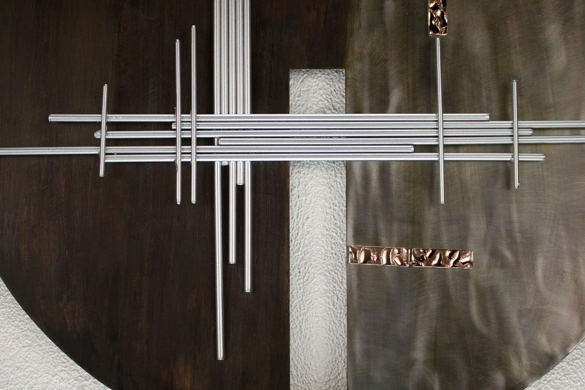 WANDDEKO Braun 61/61 cm - Braun, Metall (1.5/61/6cm) - KUNSTLOFT