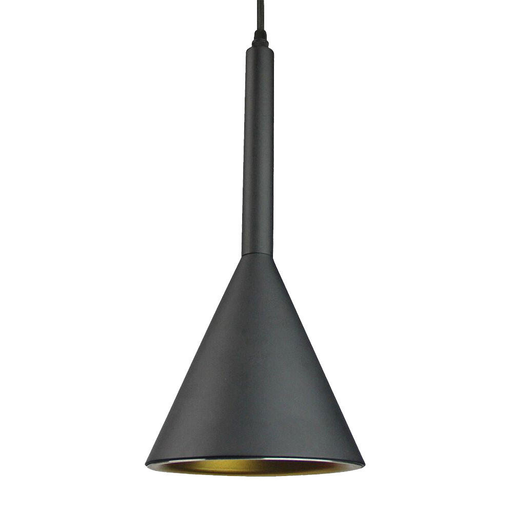 LED HÄNGELEUCHTE Schwarz Gold - Schwarz, Metall (16/35/108cm)