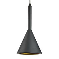 LED HÄNGELEUCHTE Schwarz Gold - Schwarz, Metall (16/35/108cm)