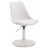 DREHSTUHL Kunststoff weiß - Weiß, Kunststoff/Metall (48/76/57cm) - CLP
