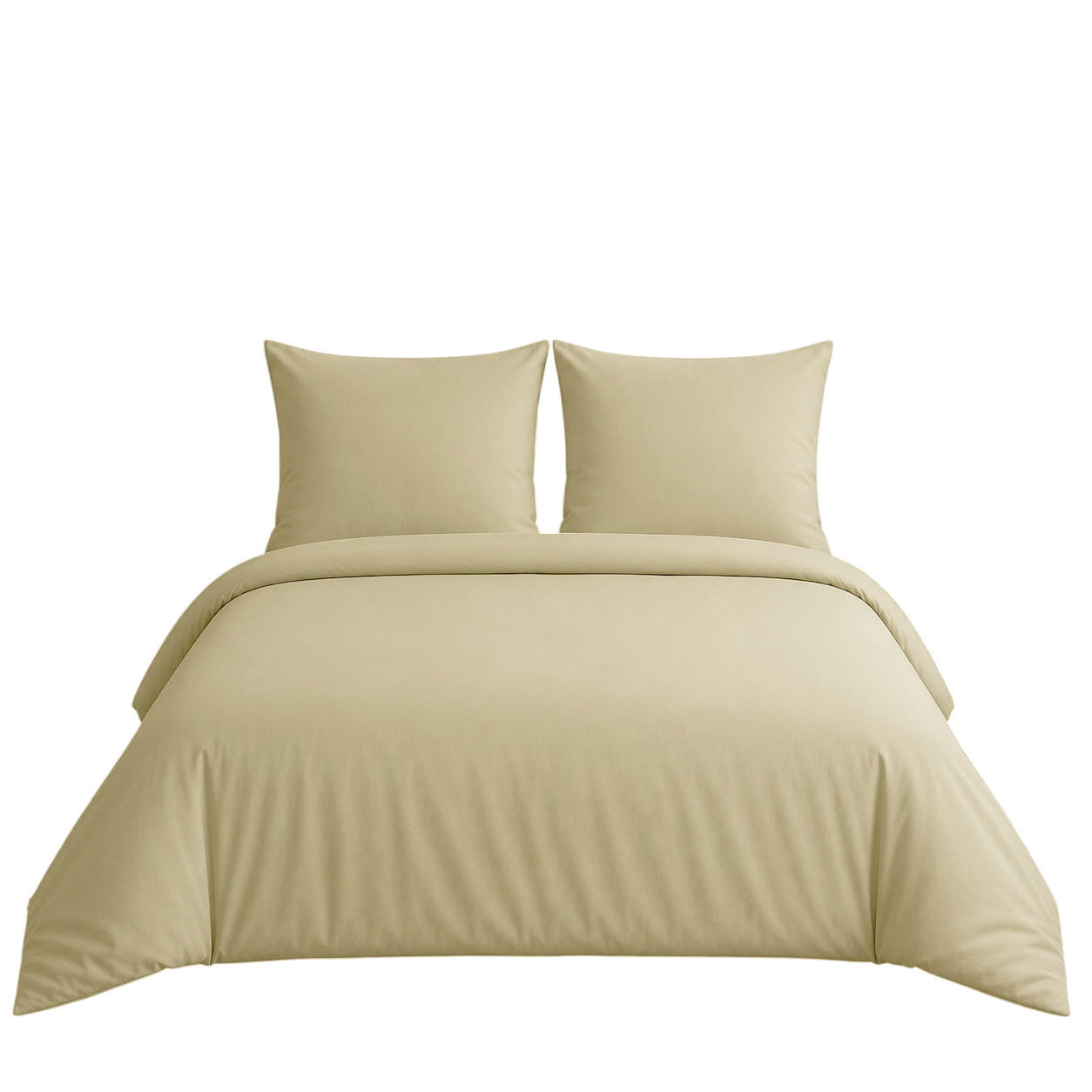 BETTWÄSCHE 3-teilig 200/200 cm UNI CREME - Creme, Textil (200/200cm) - ROLFNERS