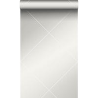 TAPETE grafische Linien 53 cm x 10.05 m - Weiß, Papier (53/1000cm) - Origin Wallcoverings