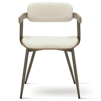 STUHL Massivholz 51 x 53 x 78 cm beige POLSTERSTÜHLE #03 - Beige, Holz (51/78/53cm) - Massivmoebel24