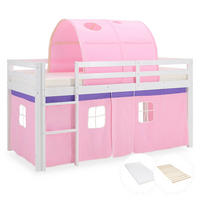 HOCHBETT Tunnel 90/200 cm rosa - Rosa/Weiß, Holz (90/200cm) - Homestyle4u