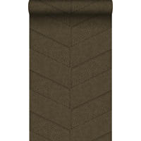 TAPETE Fliesenmuster mit Schlangenhaut-Motiv 53 cm x 10.05 m - Braun, Papier (53/1000cm) - Origin Wallcoverings