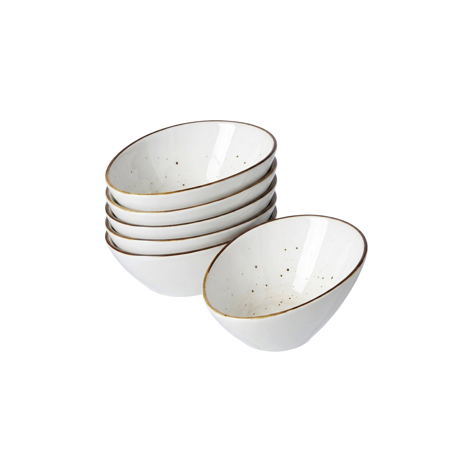 DIPSCHALEN Cosmo grau 11,5 x 8,5 cm 6er Set - Grau, Keramik (11.5/8.5/5cm) - Ritzenhoff Breker